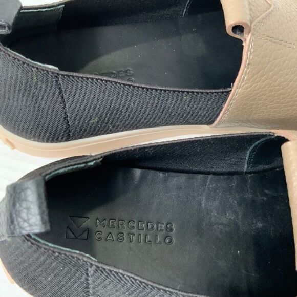 Mercedes CASTILLO Beige ‘Arden’ Slip On Comfort Sneaker Elasticized Back Sz 8 - Picture 9 of 10